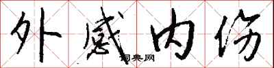 钱沛云外感内伤行书怎么写