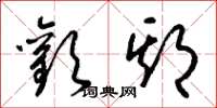 梁锦英欢期草书怎么写