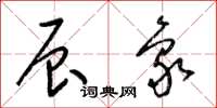 梁锦英辰象草书怎么写