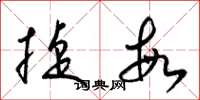 梁锦英捷敏草书怎么写