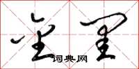 梁锦英金闺草书怎么写