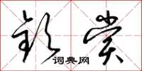 梁锦英钦赏草书怎么写