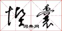 梁锦英悭囊草书怎么写