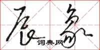 骆恒光辰象草书怎么写