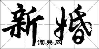 胡问遂新婚行书怎么写