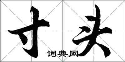 胡问遂寸头行书怎么写