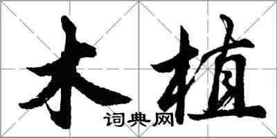 胡问遂木植行书怎么写