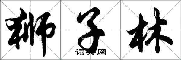 胡问遂狮子林行书怎么写