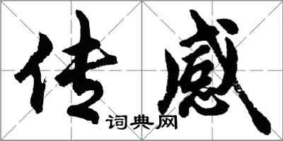 胡问遂传感行书怎么写