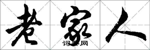 胡问遂老家人行书怎么写