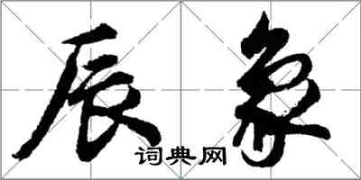 胡问遂辰象行书怎么写