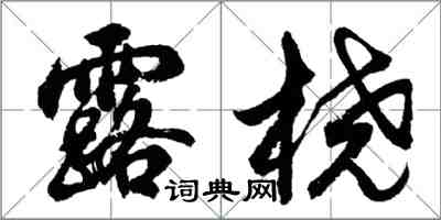 胡问遂露桡行书怎么写