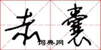 王冬龄赤囊草书怎么写