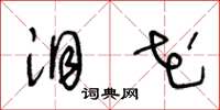 王冬龄泪花草书怎么写