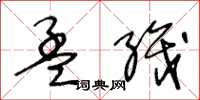 王冬龄孟织草书怎么写
