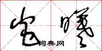 王冬龄炎曦草书怎么写