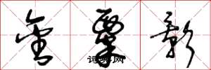 王冬龄金粟影草书怎么写
