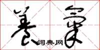 王冬龄养气草书怎么写
