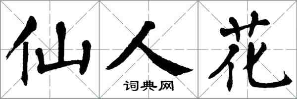 翁闿运仙人花楷书怎么写