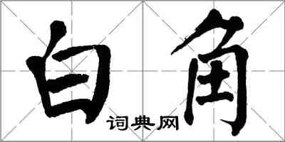 翁闿运白角楷书怎么写