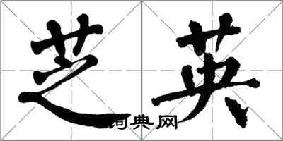 翁闿运芝英楷书怎么写