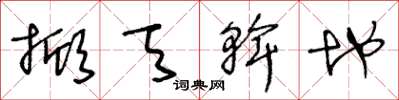 王冬龄掀天斡地草书怎么写
