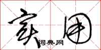 王冬龄实用草书怎么写