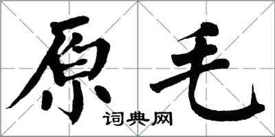 翁闿运原毛楷书怎么写