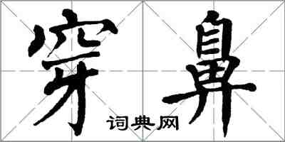 翁闿运穿鼻楷书怎么写