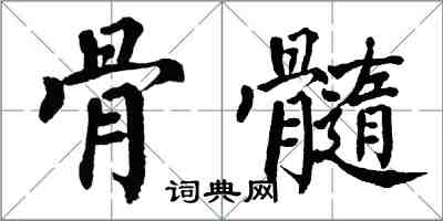 翁闿运骨髓楷书怎么写