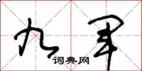 王冬龄九军草书怎么写