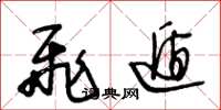 王冬龄飞遁草书怎么写