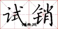 丁谦试销楷书怎么写