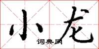 丁谦小龙楷书怎么写