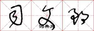 王冬龄司文郎草书怎么写