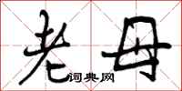 曾庆福老母行书怎么写