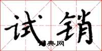 周炳元试销楷书怎么写