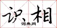 周炳元识相楷书怎么写