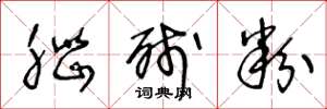 王冬龄脑残粉草书怎么写