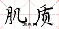 周炳元肌质楷书怎么写
