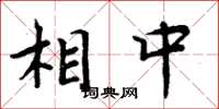 周炳元相中楷书怎么写