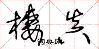 王冬龄栖真草书怎么写