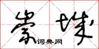 王冬龄崇城草书怎么写