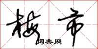 王冬龄梅市草书怎么写