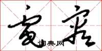 刘少英电容草书怎么写