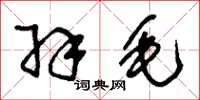 刘少英羽毛草书怎么写