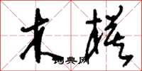 刘少英木模草书怎么写