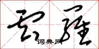 刘少英云罗草书怎么写