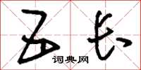 刘少英五长草书怎么写