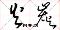 刘少英火炭草书怎么写